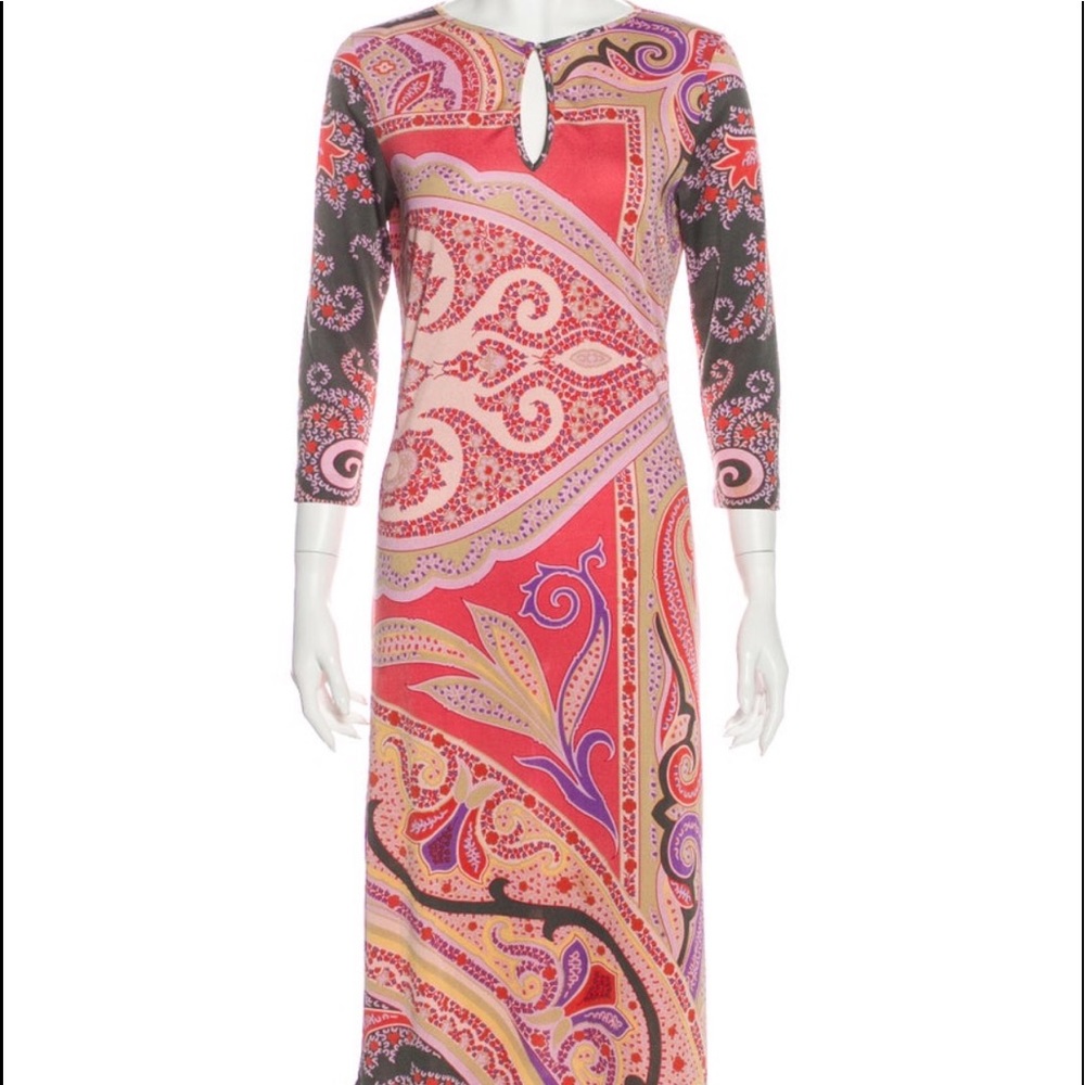 ETRO Printed Midi Dress, Large